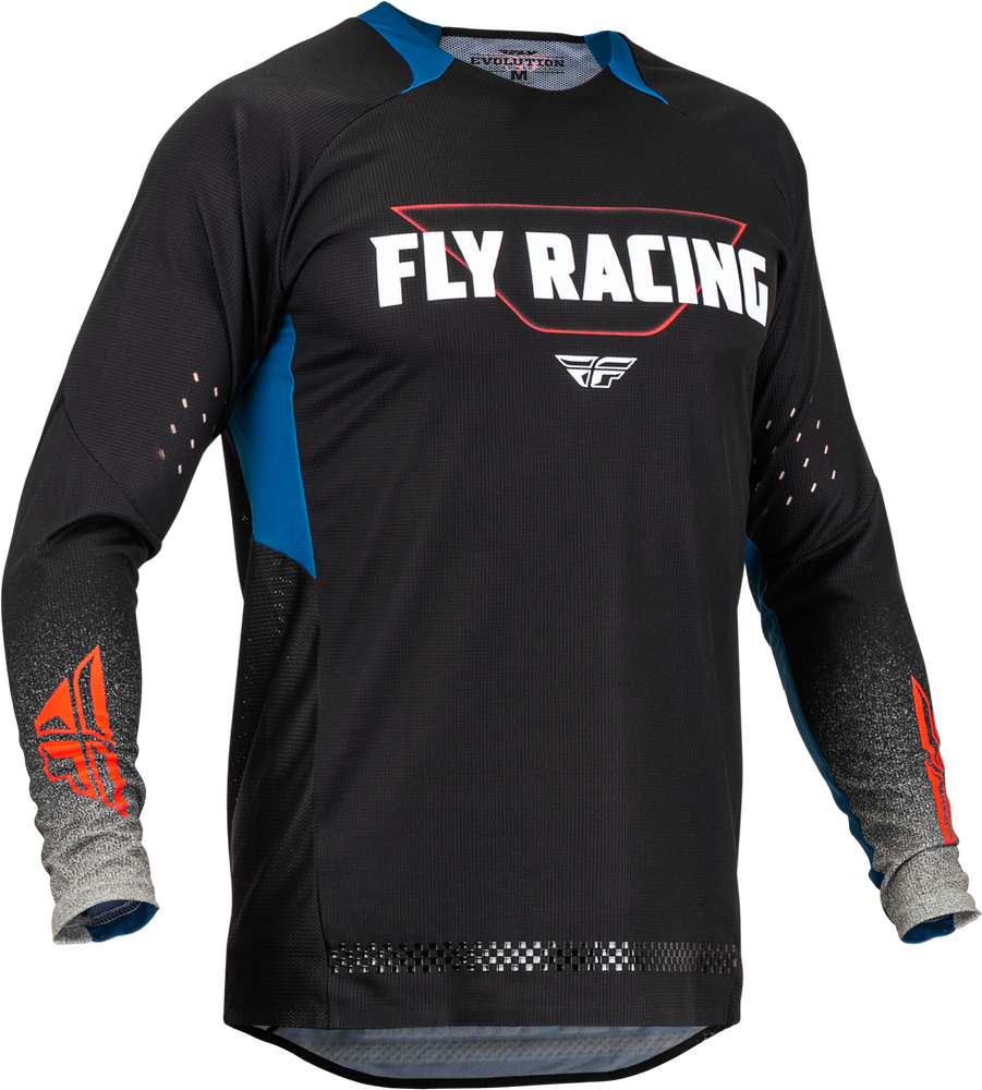 Main image of 2023 Fly Racing Evolution DST Jersey (Black/Grey/Blue)