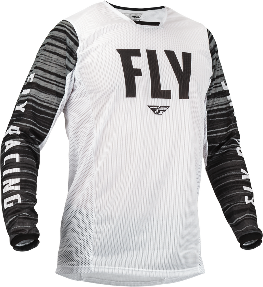 Main image of 2023 Fly Racing Kinetic Mesh Jersey (White/Black)