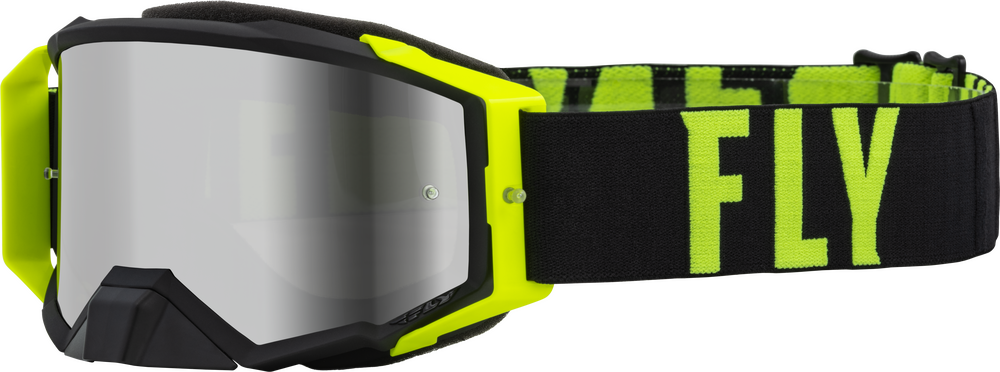 Main image of 2023 Fly Racing Zone Pro Goggle with Silver Mirror Smoke Lens (Black/Yellow)