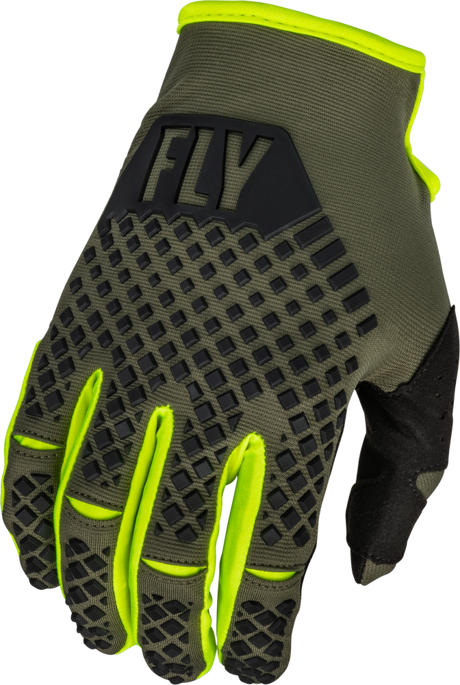 Main image of 2023 Fly Racing Kinetic Kore Gloves (Yellow/Black)