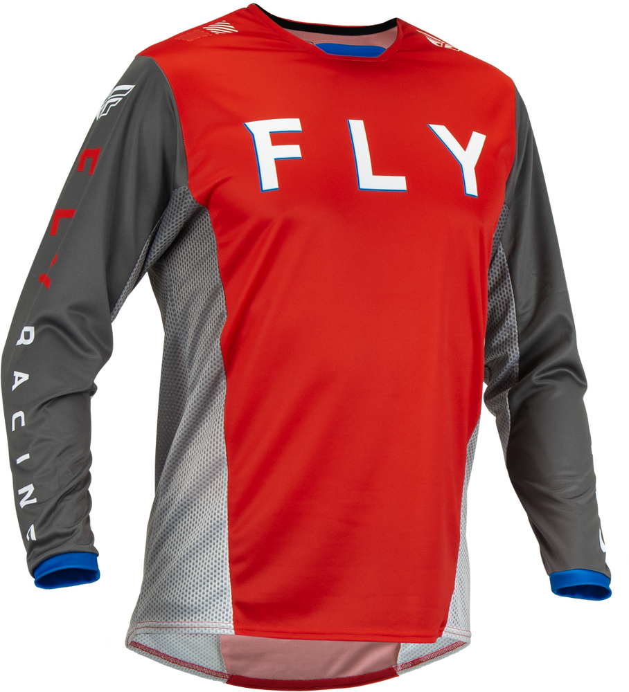 Main image of 2023 Fly Racing Kinetic Kore Jersey (Red/Grey)