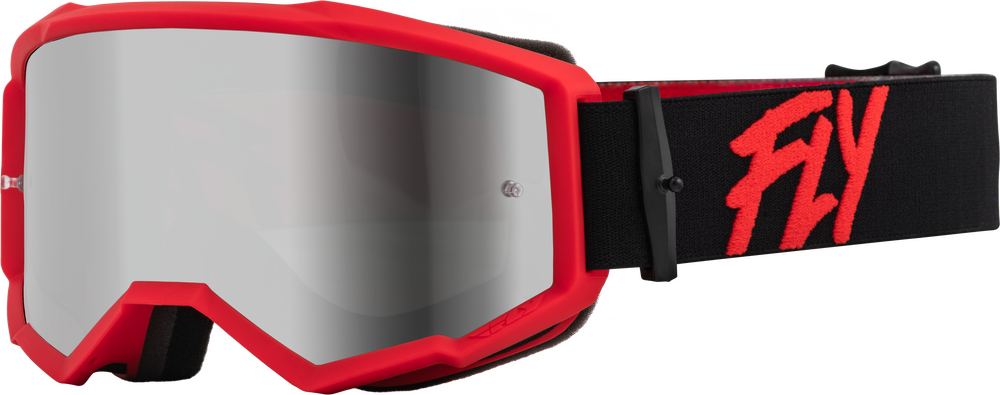 Main image of 2023 Fly Racing Zone Goggle with Silver Mirror Smoke Lens (Red/Black)