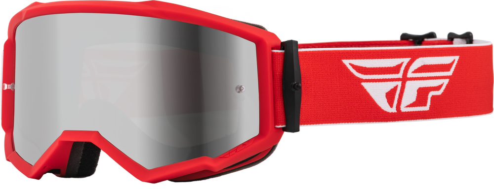 Main image of 2023 Fly Racing Zone Goggle with Silver Mirror Smoke Lens (Red)