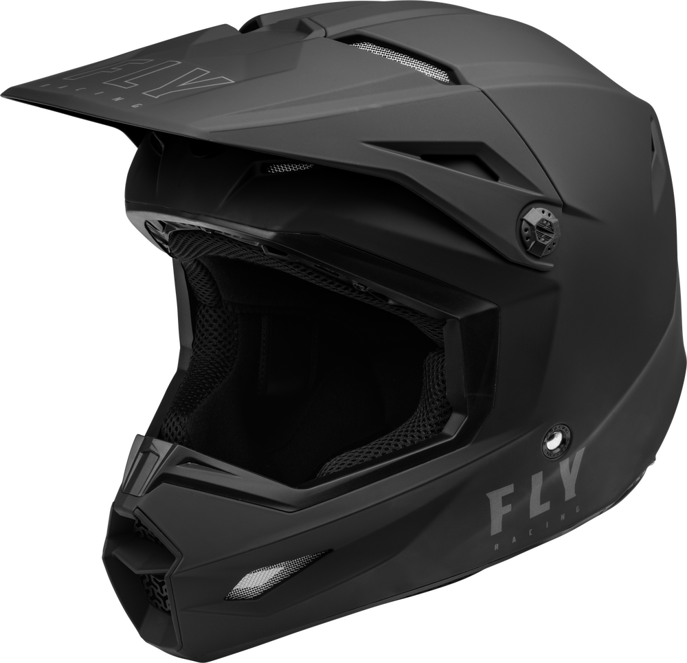 Fly Racing Kinetic Solid Helmet Black Aomc Mx