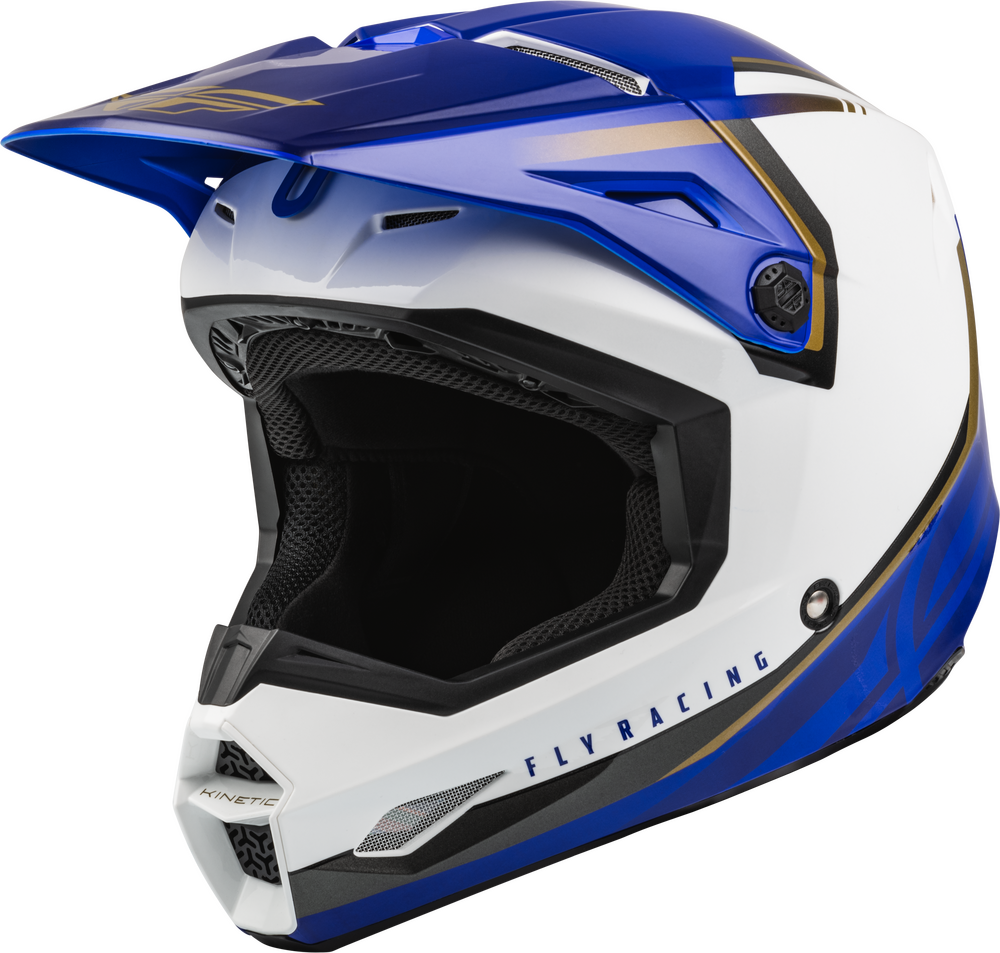 Main image of 2023 Fly Racing Kinetic Vision Helmet (White/Blue)