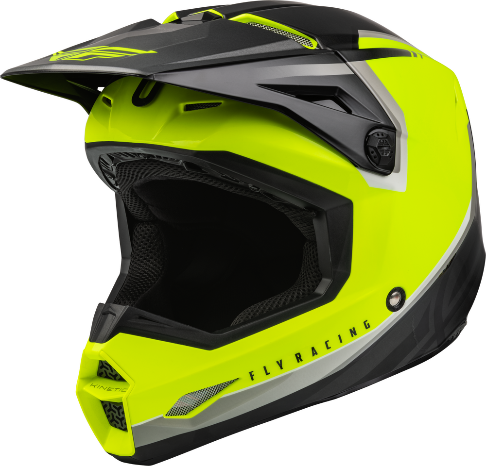 Main image of 2023 Fly Racing Kinetic Vision Helmet (Black/Yellow)