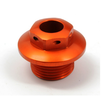 Main image of Works Connection KTM Steering Stem Nut (Orange)