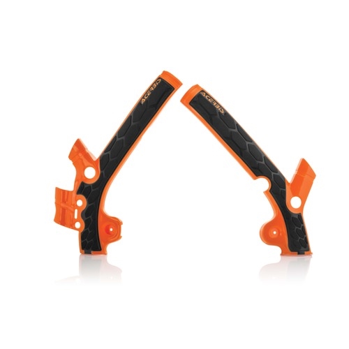 Main image of Acerbis X-Grip Frame Guards (Orange/Black) KTM 85 SX 13-17