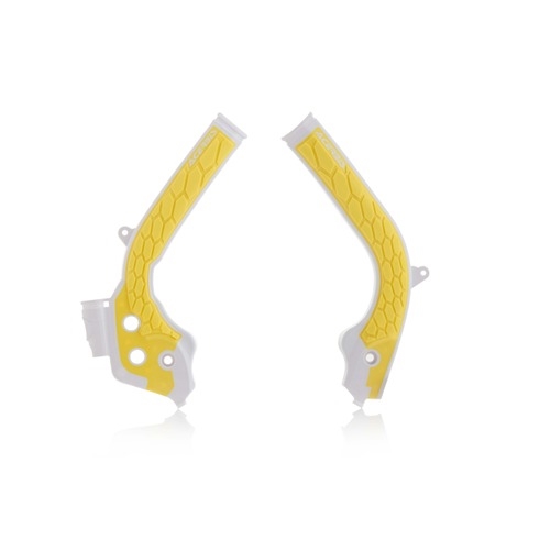 Main image of Acerbis X-Grip Frame Guards (White/Yellow) Husqvarna 16-18