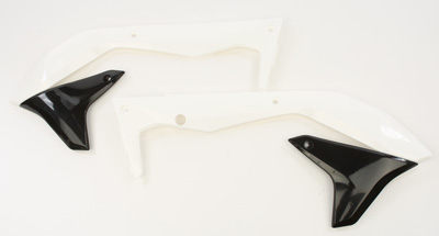 Main image of Acerbis Radiator Shrouds (White/Black) KX450F 16-18