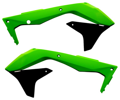 Main image of Acerbis Radiator Shrouds (Green/Black) KX450F 16-18