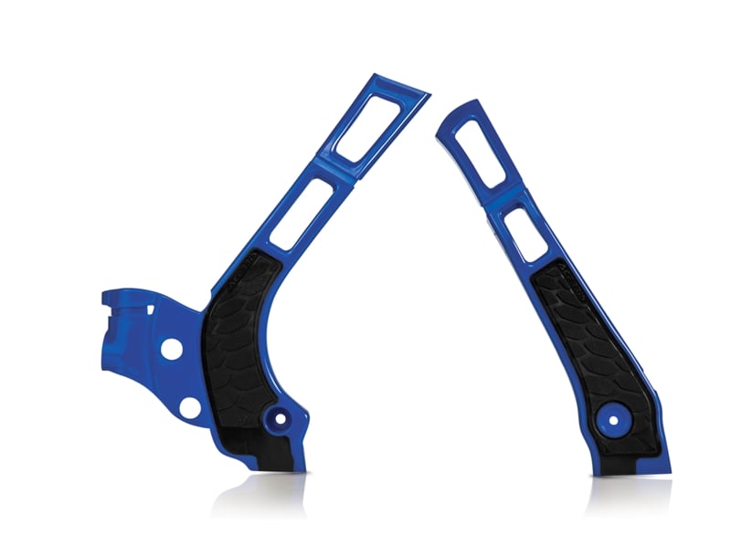 Main image of Acerbis Yamaha YZ125/YZ250 X-Grip Frame Guards (Blue/Black) 05-24