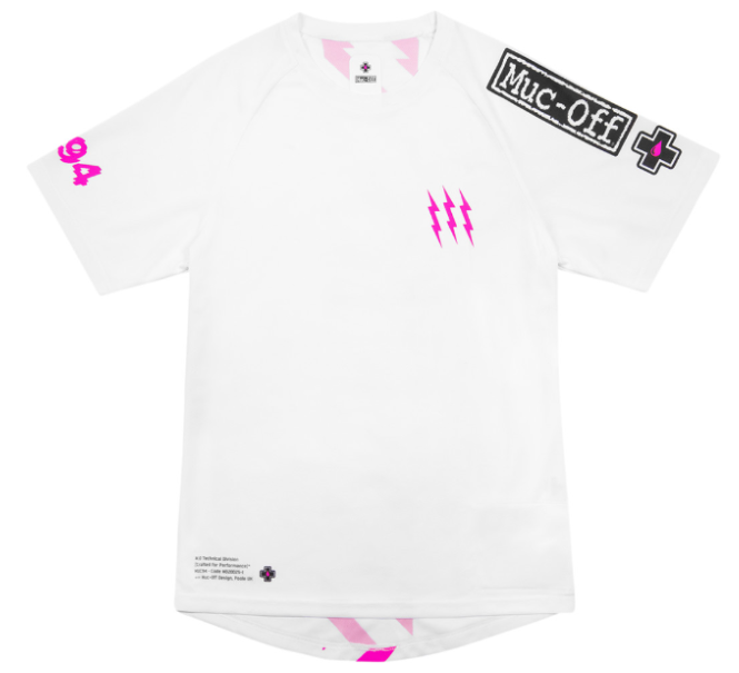 Main image of Muc-Off USA Short Sleeve Riders Jersey (White/Pink)