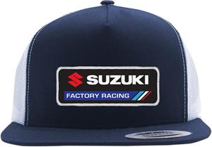 Main image of Suzuki Factory Snap-Back Hat (Navy/White)