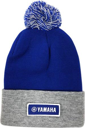 Main image of Yamaha Pom Beanie (Blue/Grey)