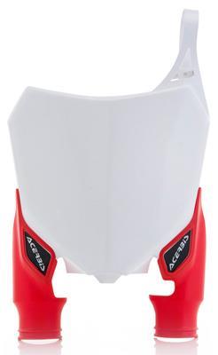 Main image of Acerbis Raptor Front Number Plate (White/Red) CRF450R 13-16 CRF250R 14-17