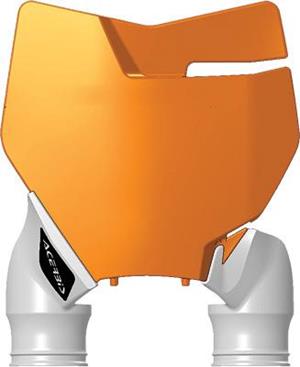 Main image of Acerbis Raptor Front Number Plate (Orange/White) KTM 16-22