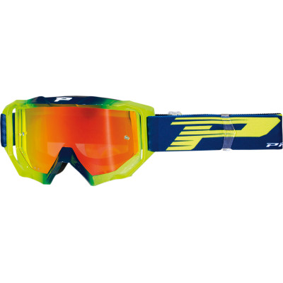 Main image of Pro Grip 3200FL Venom MX OTG Goggles (Navy/Yellow)