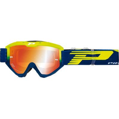 Main image of Pro Grip 3450FL Riot MX OTG Goggles (Yellow/Navy)