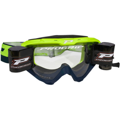 Main image of Pro Grip 3450 Riot Roll-Off MX Goggles (Yellow/Navy)