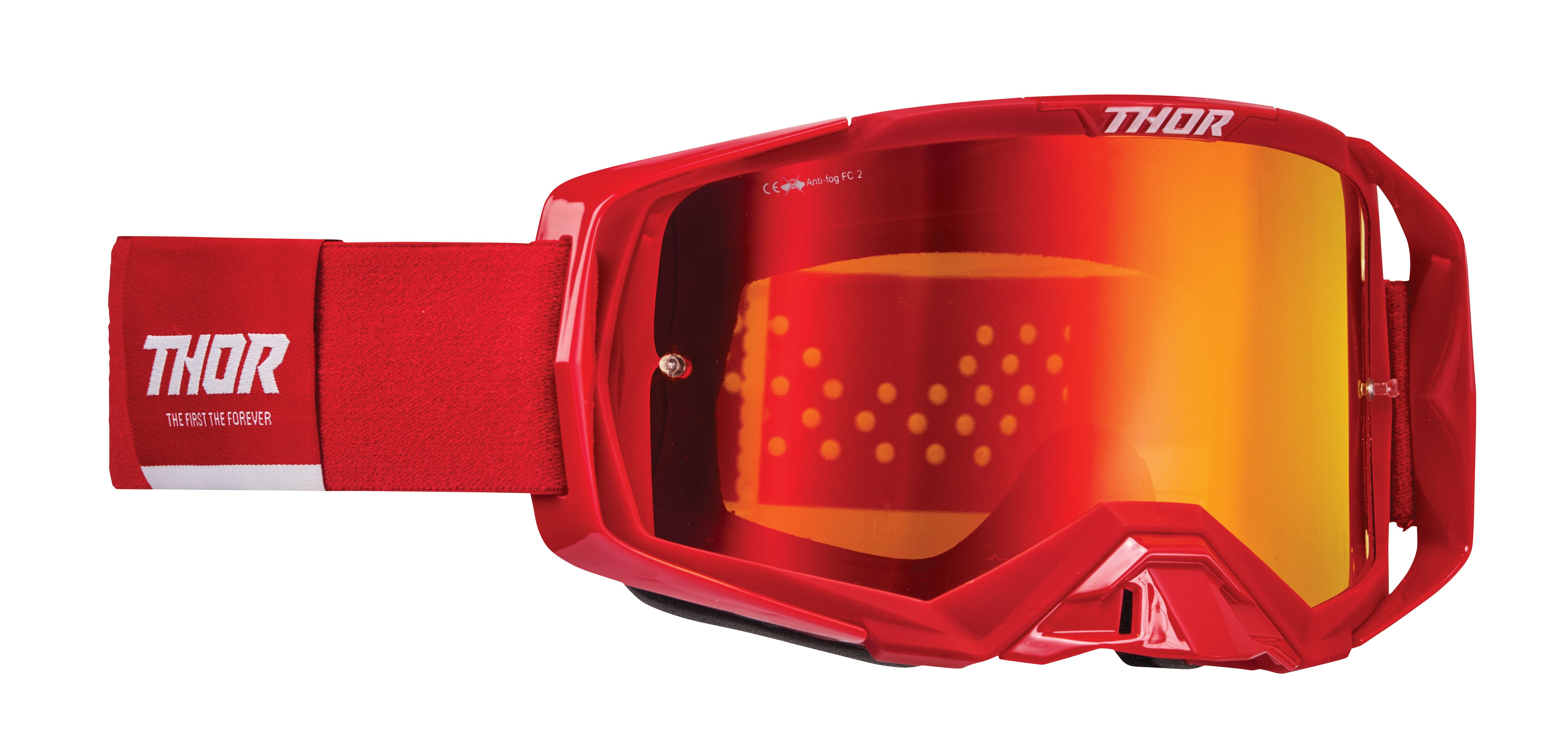 Main image of 2023 Thor Activate Goggle Red/White (Mirror Irridium Lens)