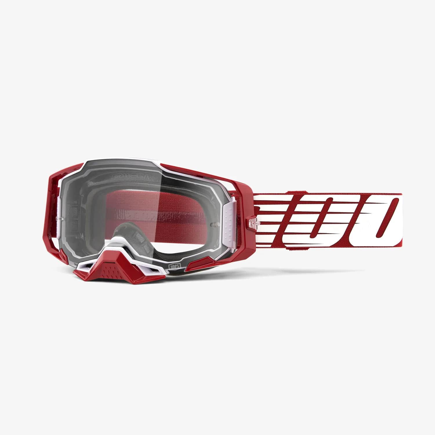 Main image of 100% Armega Goggles (Oversized/Deep Red)