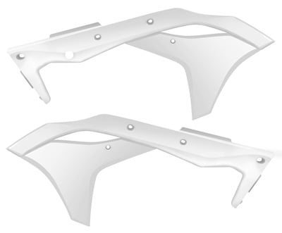 Main image of Acerbis Radiator Shrouds (White) KX250F 17-19