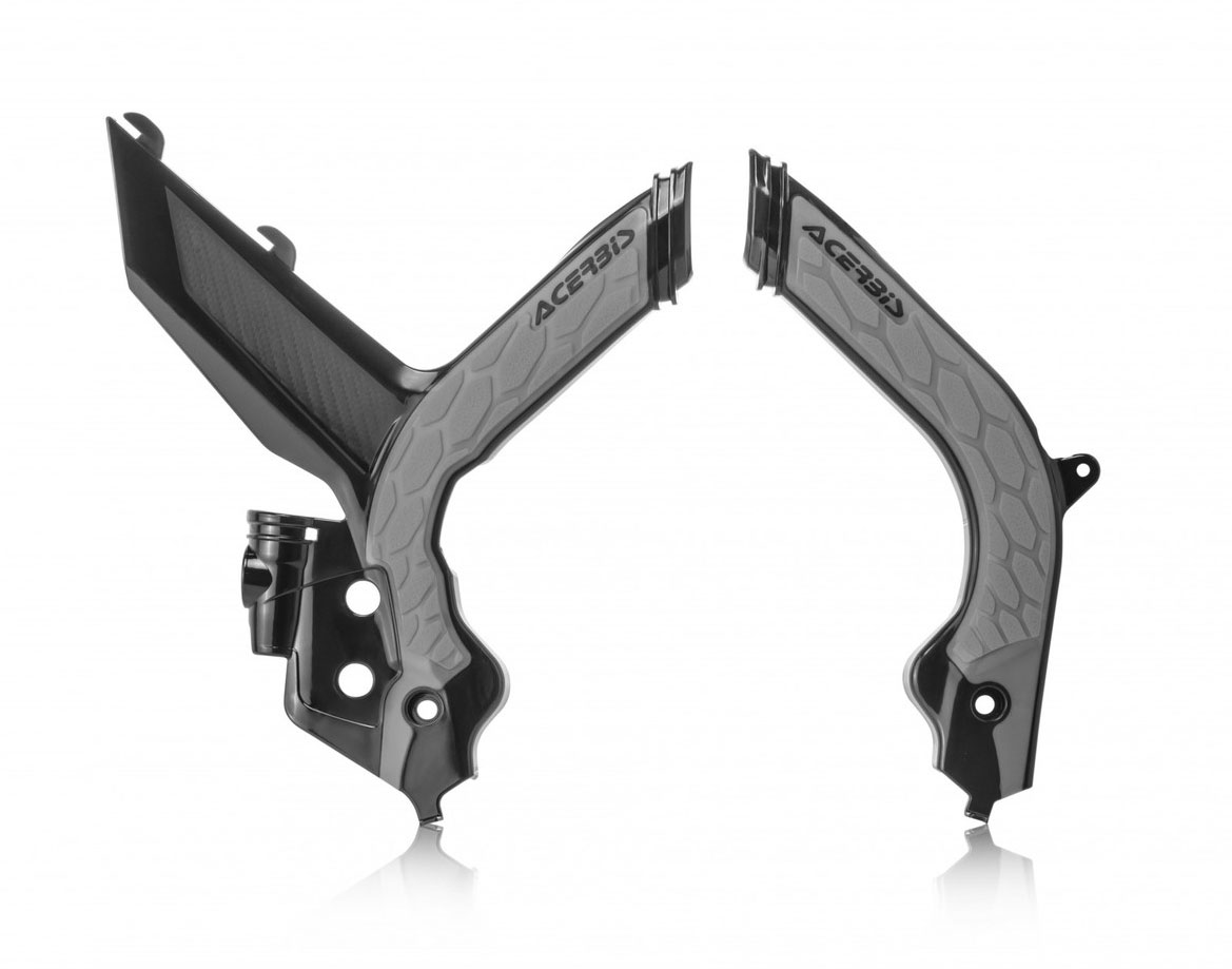 Main image of Acerbis X-Grip Frame Guards (Black/Gray) KTM 19-22