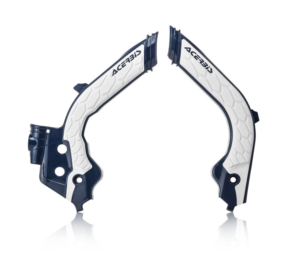 Main image of Acerbis X-Grip Frame Guards (Blue/White) HQV 19-22