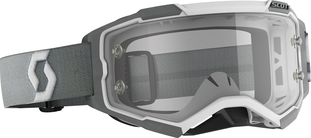 Main image of Scott Fury Goggles (White/Grey)