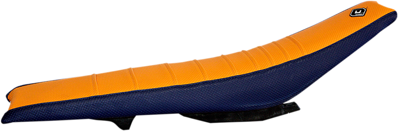Flu Designs Team 3-Panel Seat Cover (Blu/Org) KTM 85 SX 13-17: AOMC.mx