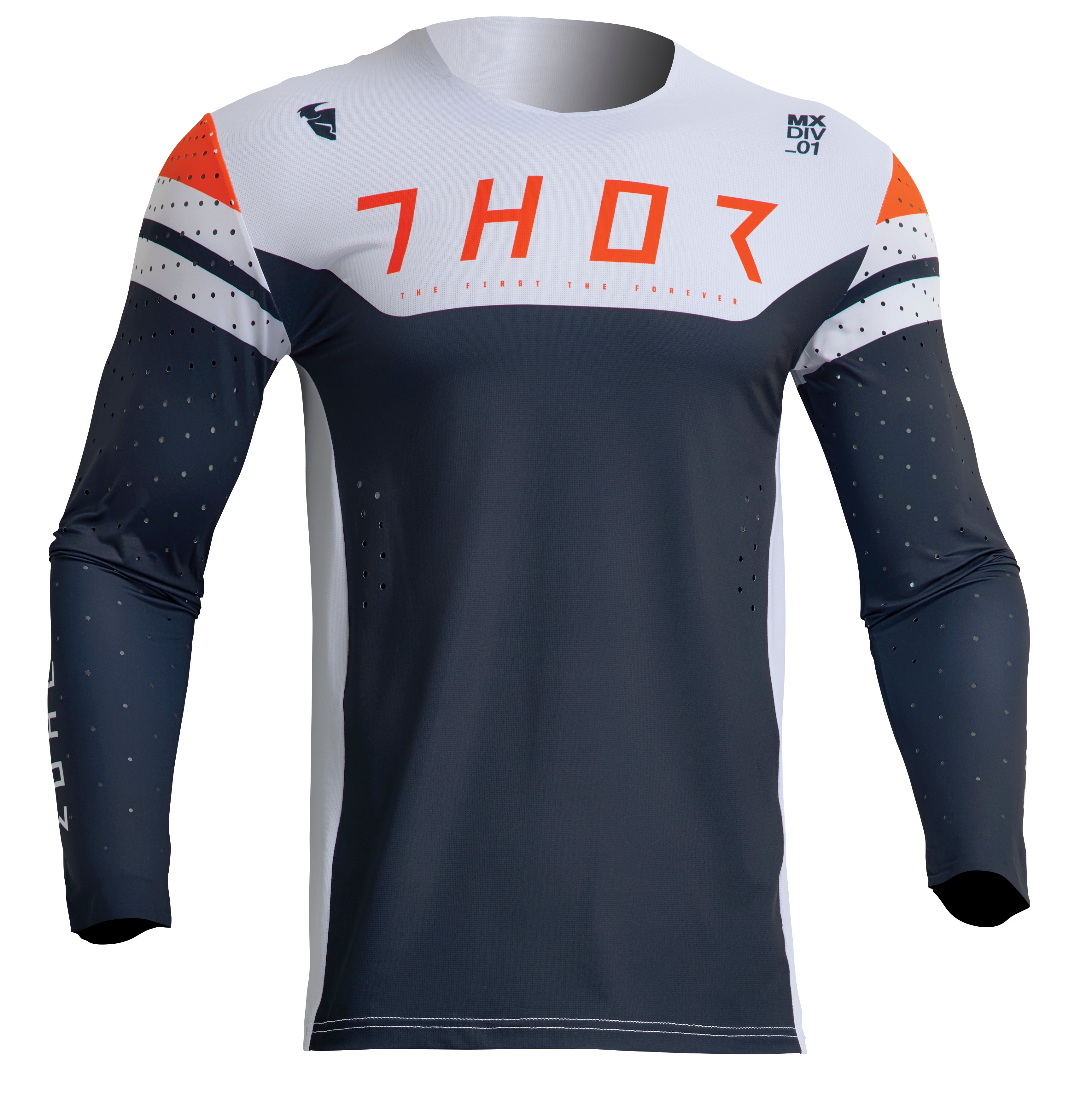 Main image of 2023 Thor Prime Rival Jersey (Grey/Orange)