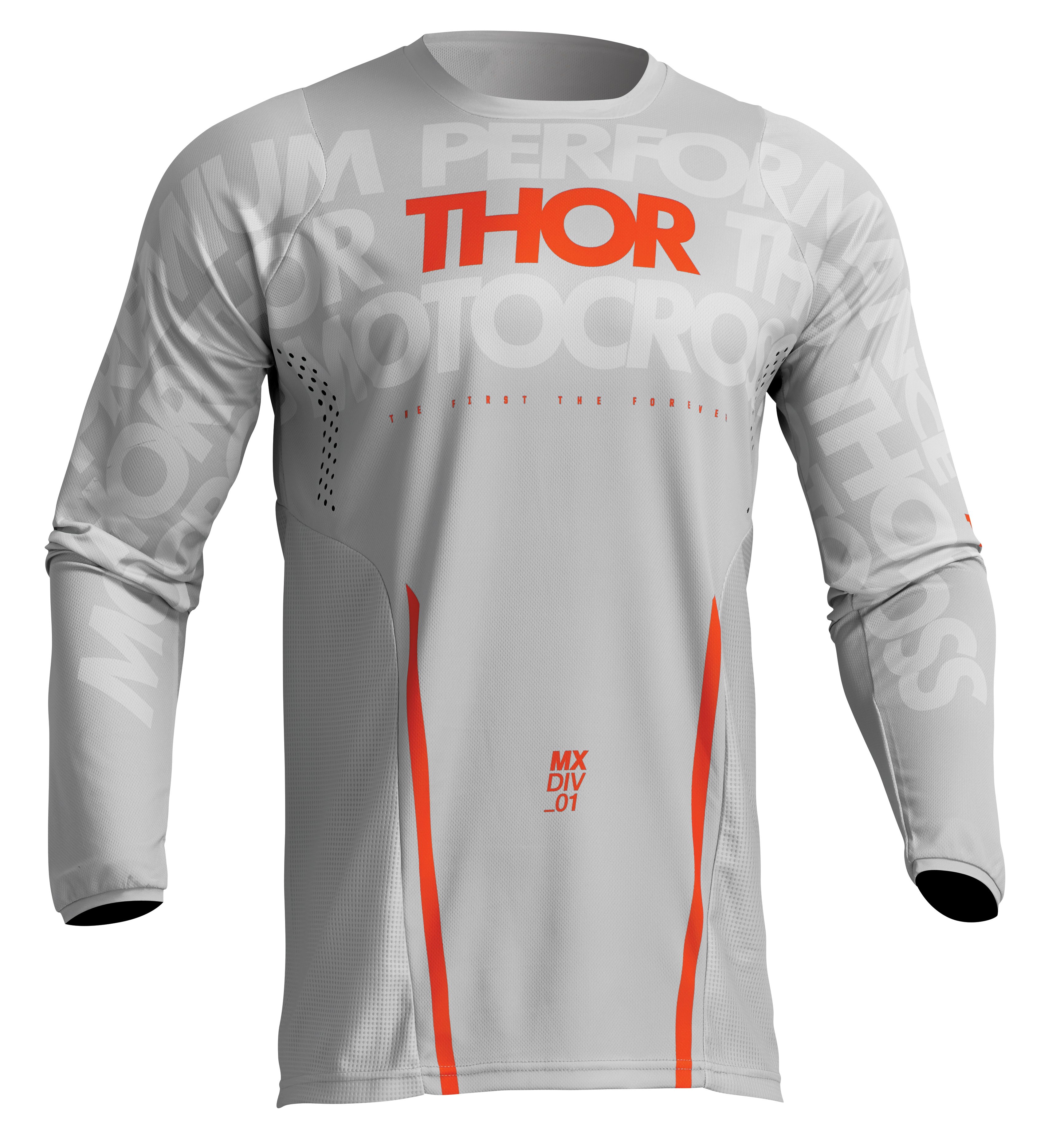 Main image of Thor Pulse Mono Jersey (White/Orange)