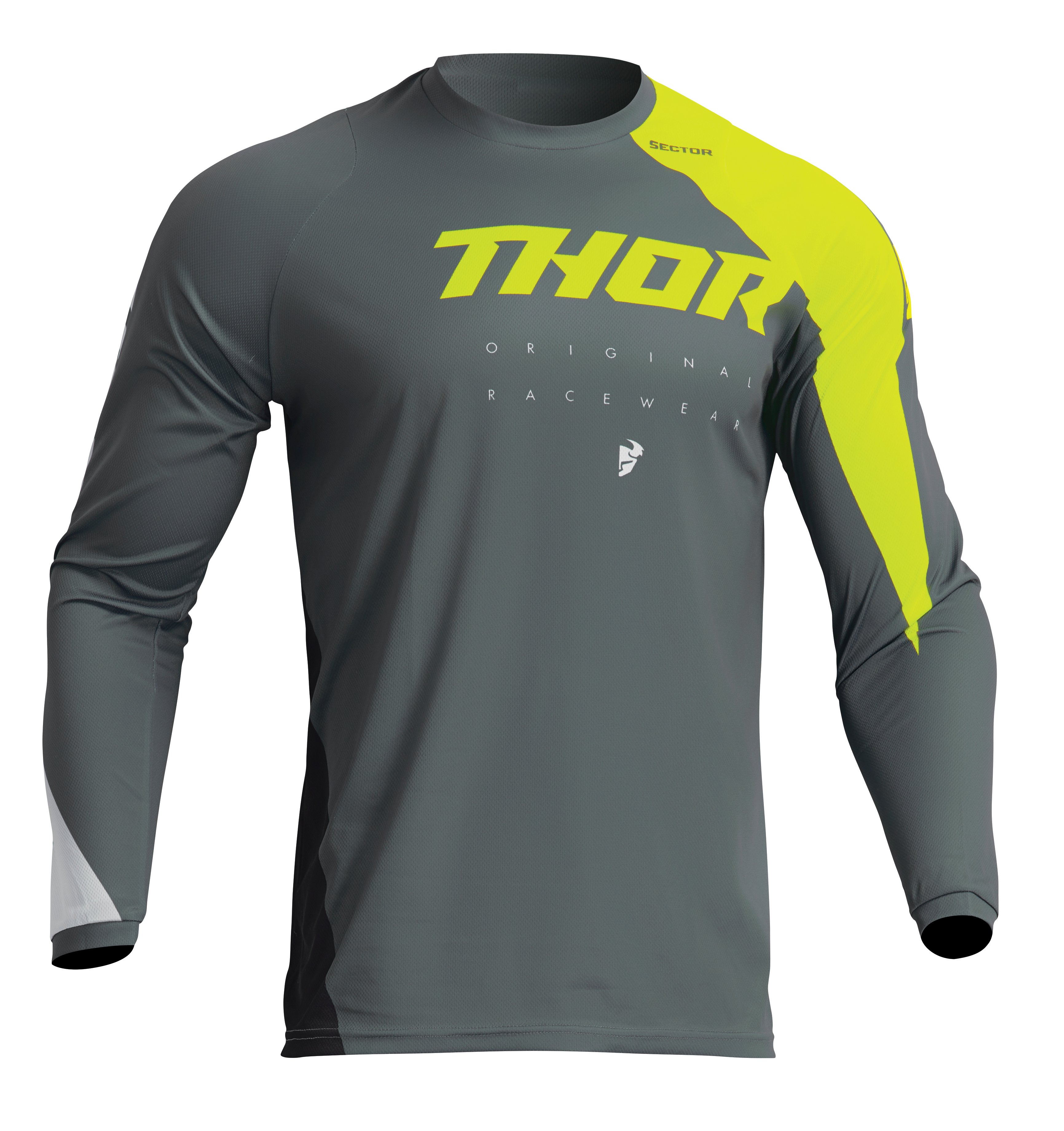 Main image of 2023 Thor Sector Edge Jersey (Grey/Yellow)