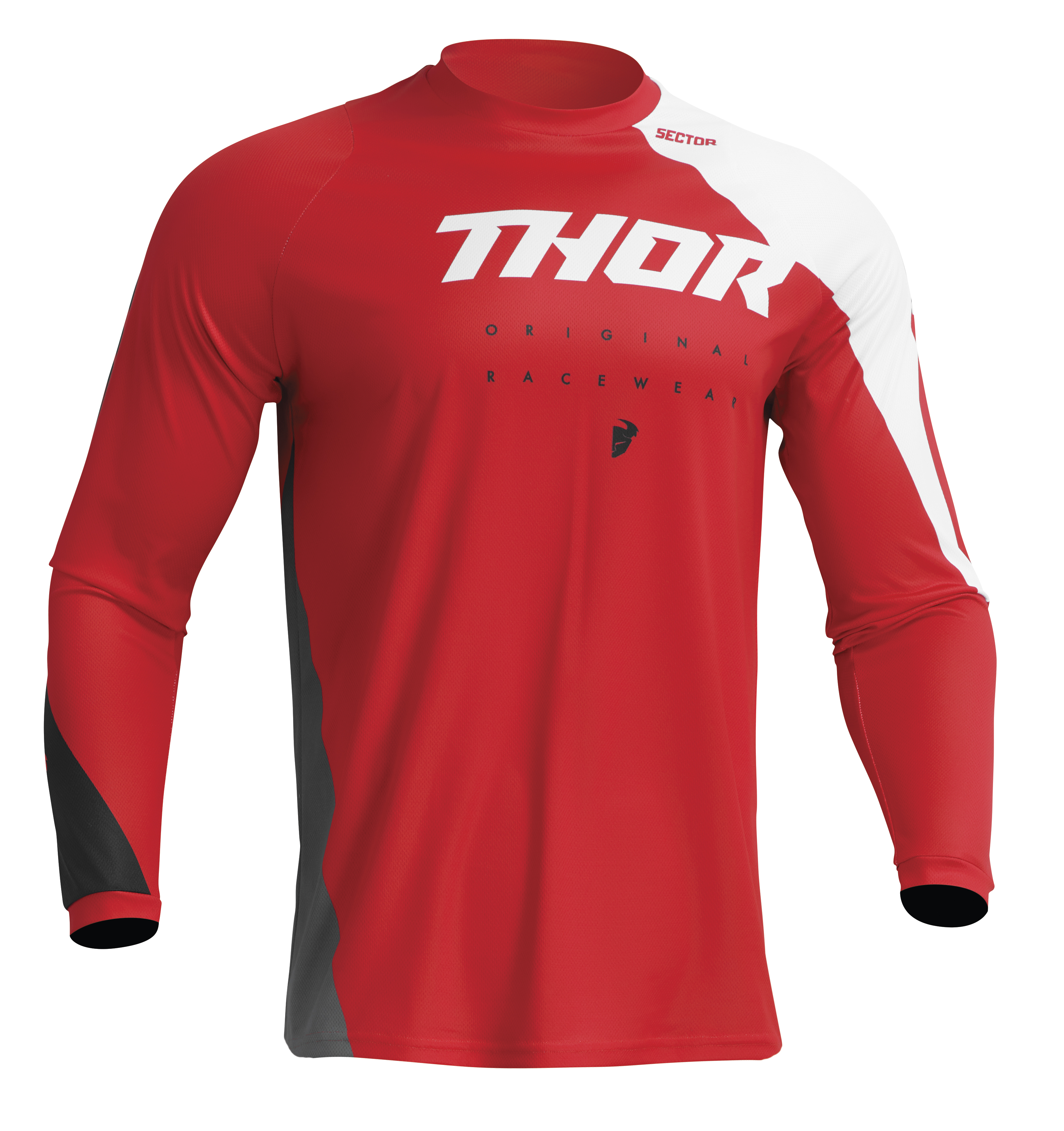 Main image of 2023 Thor Sector Edge Jersey (Red/White)