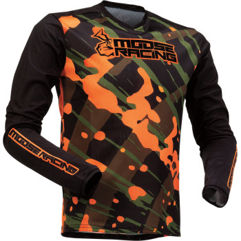 Main image of Moose Racing Youth Agroid Mesh Jersey (Green/Orange)