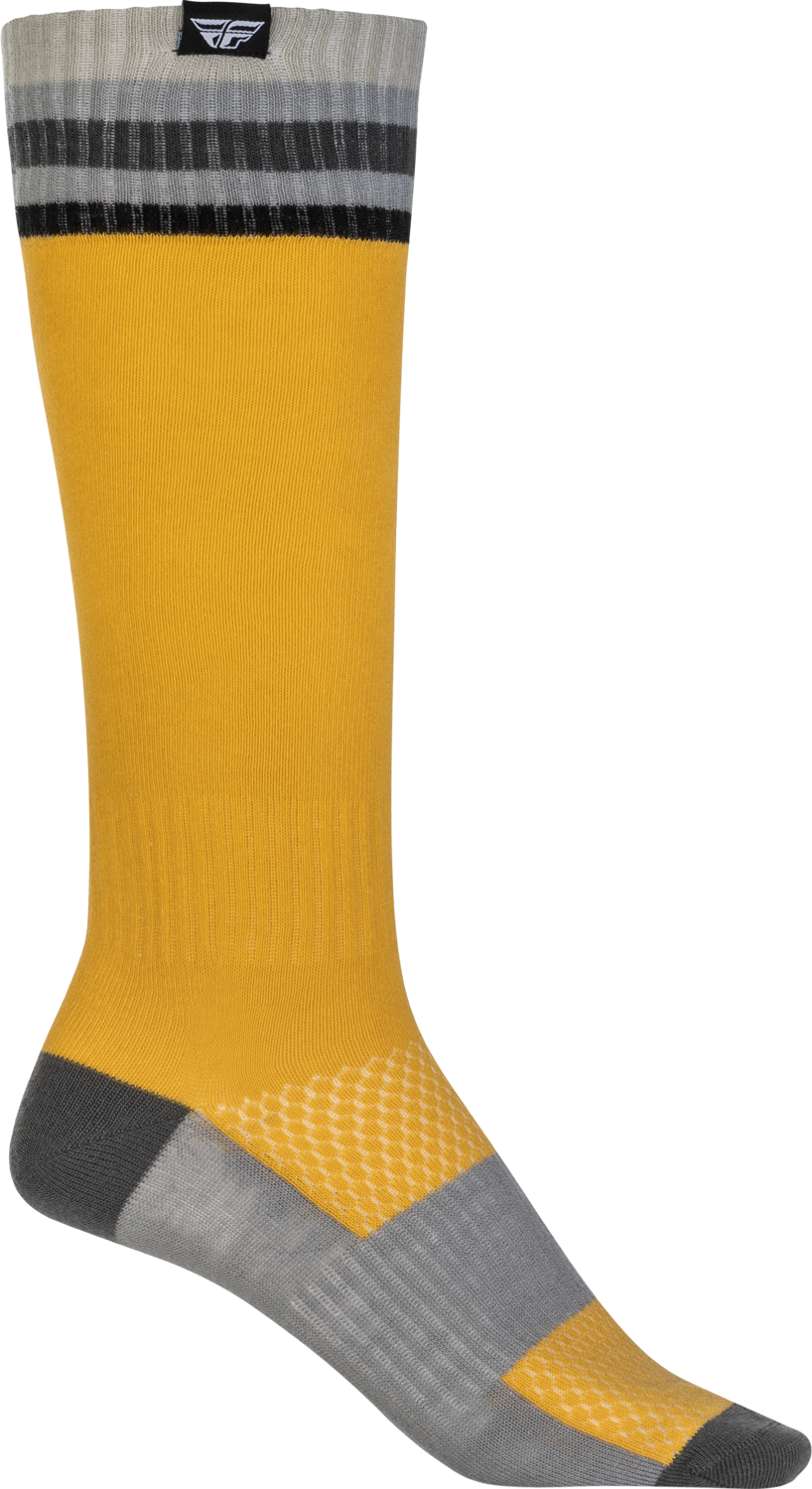 Main image of 2022 Fly Racing Youth MX Socks Thin (Yellow)