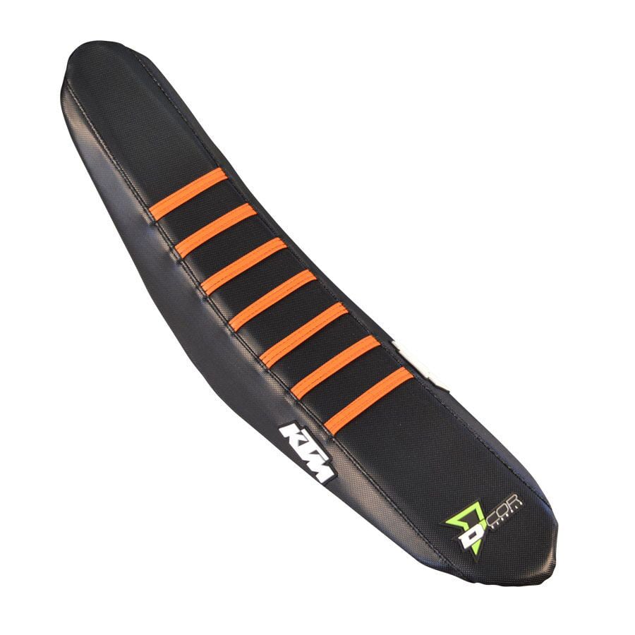 Main image of D'Cor KTM SXF Seat Cover (Black/Orange)