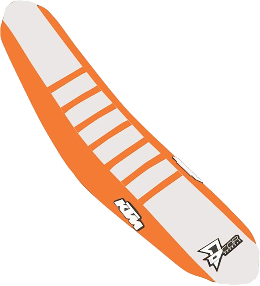 Main image of D'Cor KTM SXF 125-450 Seat Cover (Orange/White)