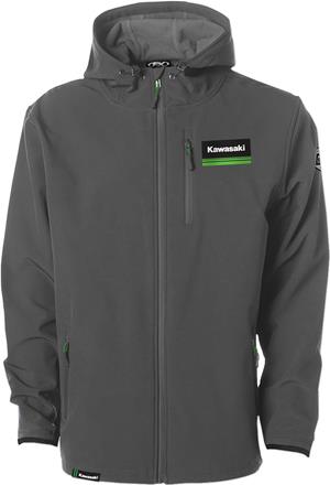 Main image of Kawasaki Soft Shell Jacket (Grey)