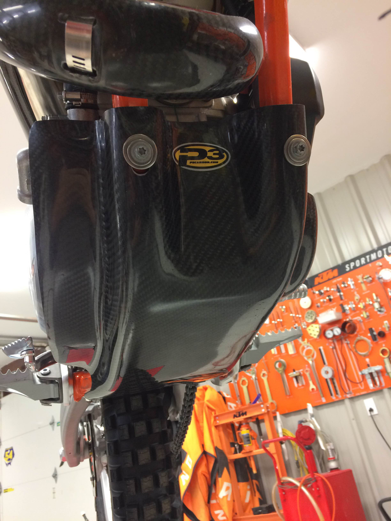 Main image of P3 Carbon Skid Plate KTM Freeride 250R 14-16