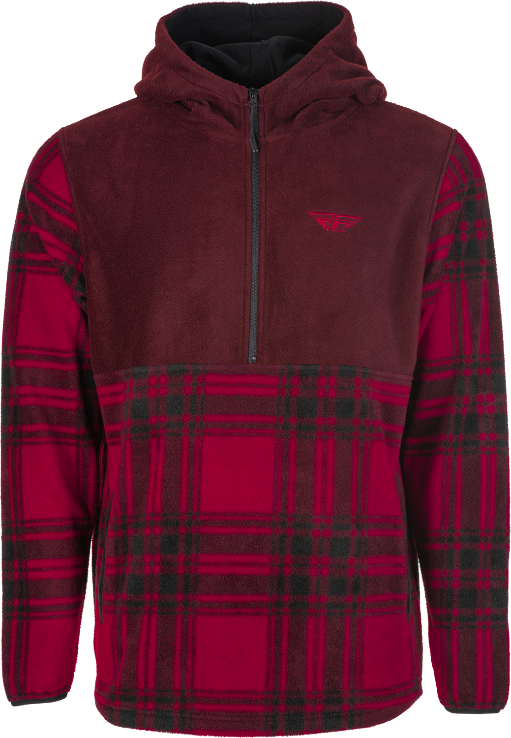 Main image of 2022 Fly Racing Half Zip Pullover Hoodie (Red)