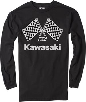 Main image of 2020 Kawasaki Finishline Tee Long Sleeve (Black)