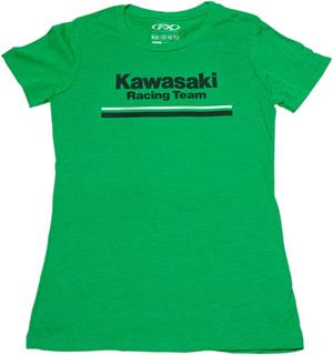 Main image of Kawasaki Stripes Womens Tee (Green)