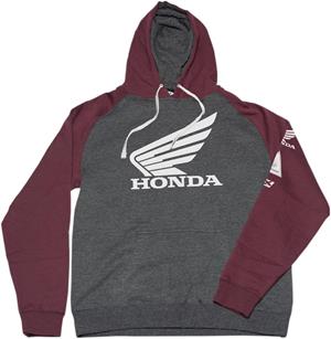 Main image of Honda Wing Hoodie (Charcoal/Burgundy)