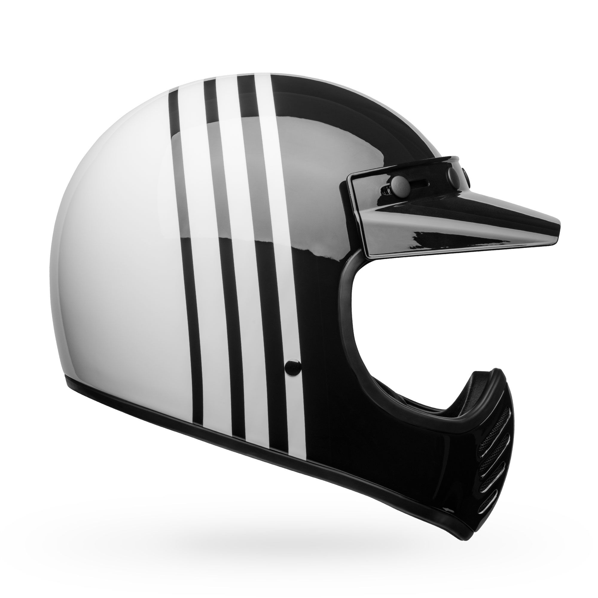 Main image of 2022 Bell Moto-3 Reverb Helmet (White/Black)