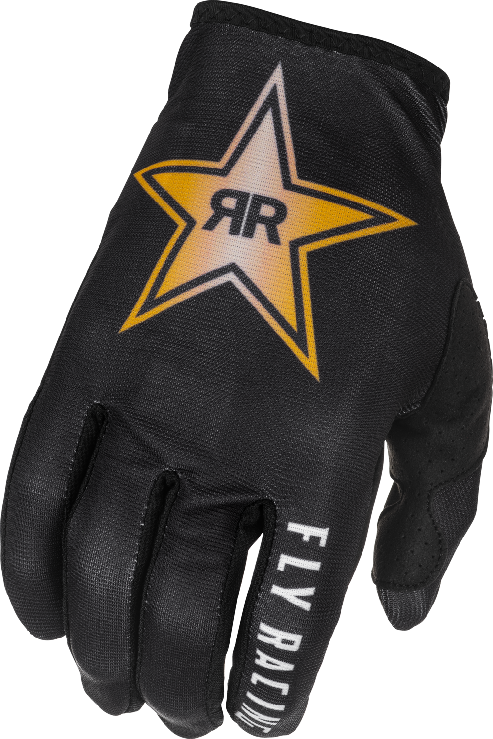 Main image of 2022 Fly Racing Lite Rockstar Gloves (Black/Gold/White)