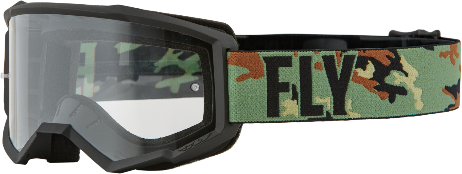 Main image of 2022 Fly Racing Focus Goggle Clear Lens (Camo/Black)