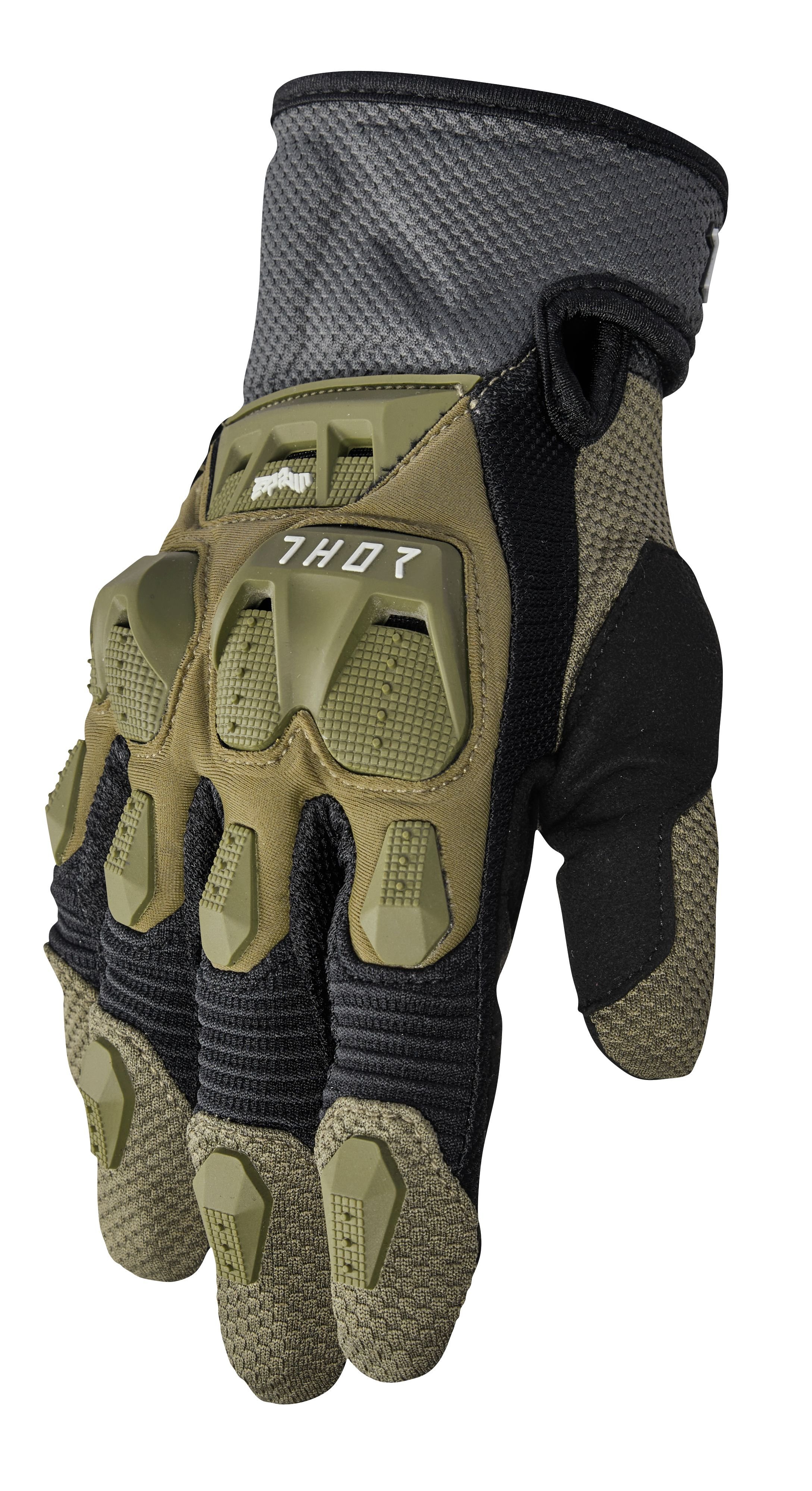 Main image of 2023 Thor Terrain Gloves (Army Green/Charcoal)