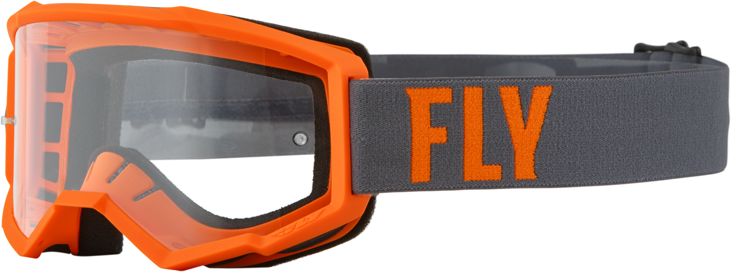 Main image of 2022 Fly Racing Focus Goggle Clear Lens (Grey/Orange)